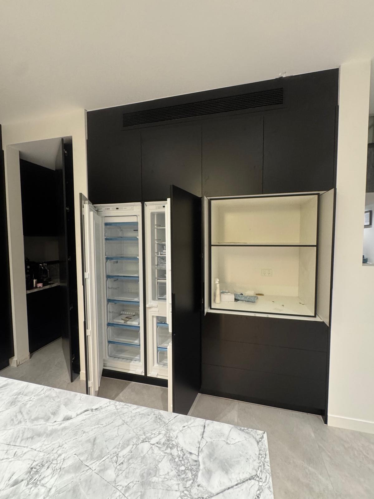 Walk-in Pantry with Integrated Fridge - Coral Kitchen